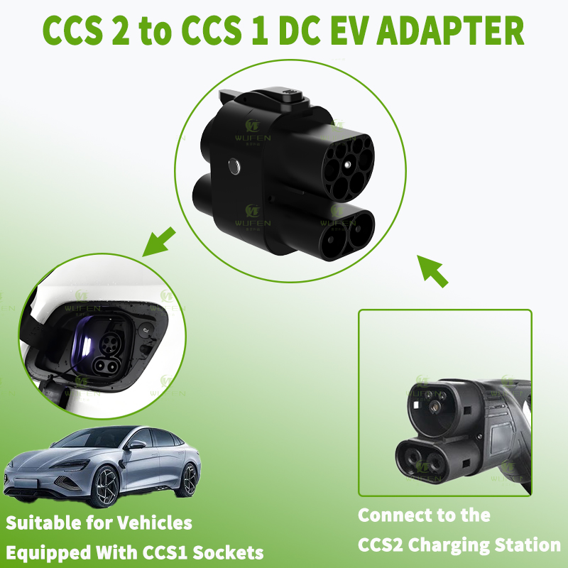 WUFEN CCS2 to CCS1 250A Adapte - Ccs2 To Ccs1 Fast Charge Adapter 250Kw ulasan dan harga