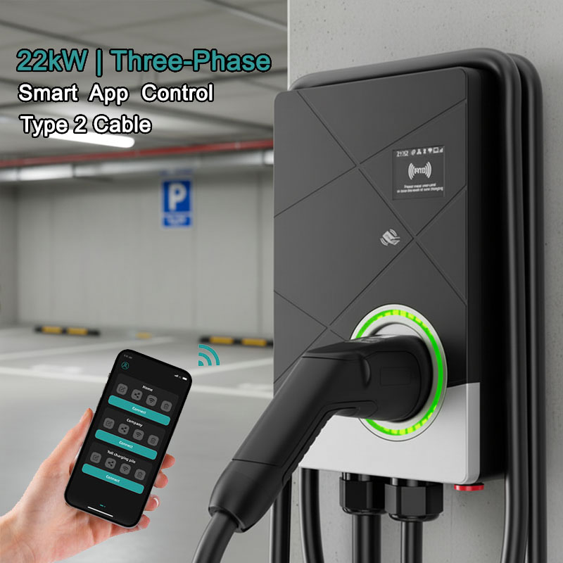 3 Phase 22kW Smart EV Charger  - 22Kw Wallbox Type 2 Ocpp Rfid ulasan dan harga